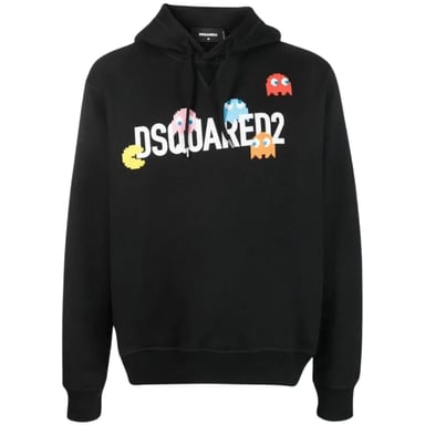 Dsquared2 Pac Man Cool Fit Svart Huvtröja