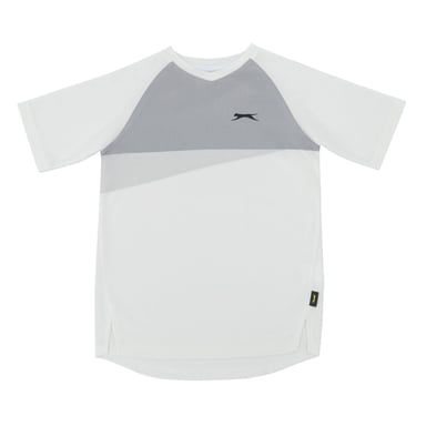 Slazenger Childrens/Kids Court Colour Block Logo T-Shirt (White)