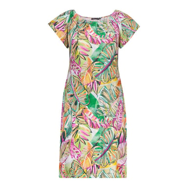 Geisha 67422-60 may 530 dress elastic shoulder jersey aop pr.06-26-2 green/corn