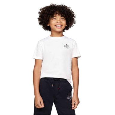 Tommy Hilfiger Boys Chest Logo T-Shirt (White)