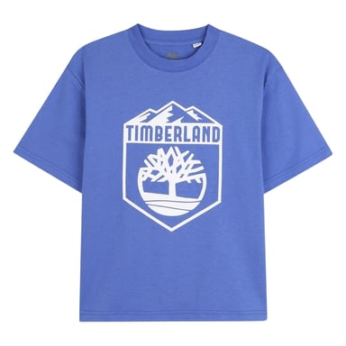 Timberland Childrens/Kids Logo Crew Neck T-Shirt (Blue)