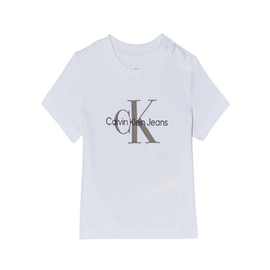 Calvin Klein Baby Monogram Regular T-Shirt (White)