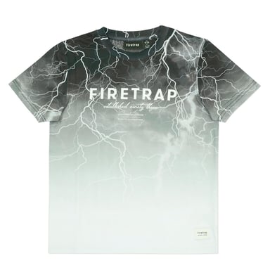 Firetrap Boys Sub All-Over Print T-Shirt (Light)