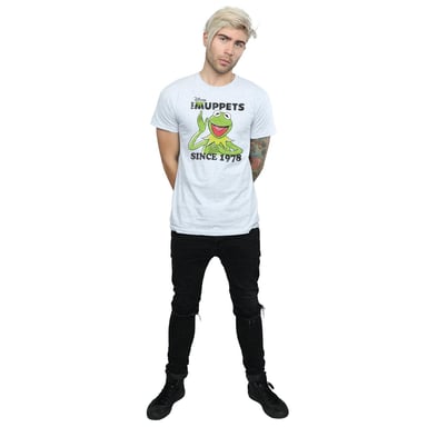 Disney Mens The Muppets Kermit Since 1978 T-Shirt (Heather Grey)