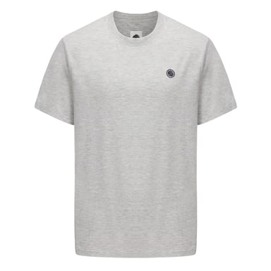Pretty Green Mens Chest Logo Crew Neck T-Shirt (Grey Marl)