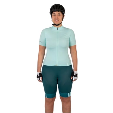 Endura Womens/Ladies Full Zip Raglan Jersey (Glacier Blue)