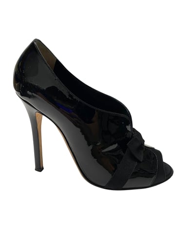 Dolce & Gabbana Bootee met Strik in Zwart Lak