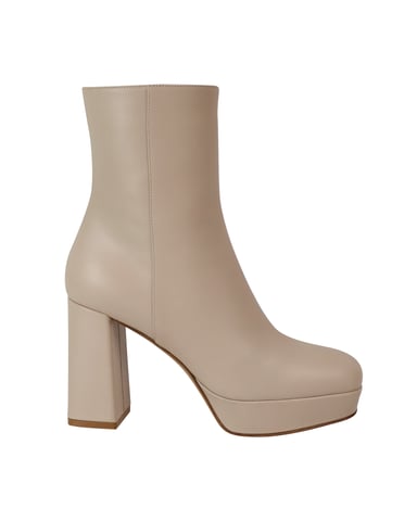 Gianvito Rossi Daisen Plattformstövlar i Beige Läder