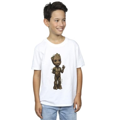 Marvel Boys I Am Groot Wave Pose T-Shirt (White)