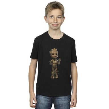 Marvel Boys I Am Groot Wave Pose T-Shirt (Black)
