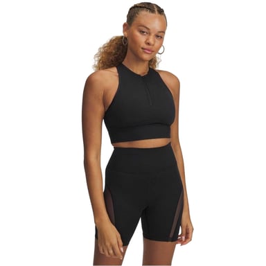 Under Armour Womens/Ladies Meridian Zip Front Sports Bra (Black)