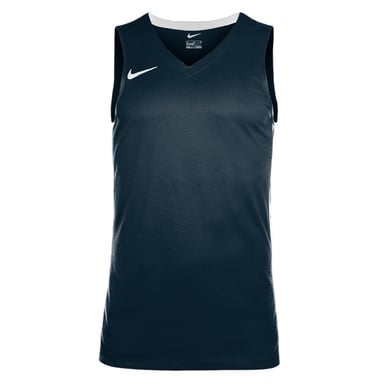 Nike Mens Team V Neck Basketball Jersey (Obsidian Blue/White)