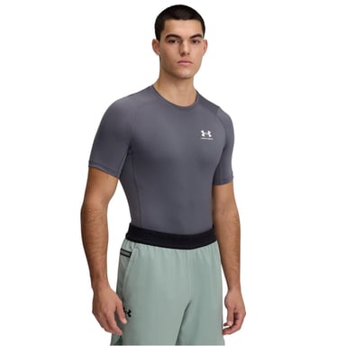 Under Armour Mens HeatGear Training T-Shirt (Castle Rock/White)