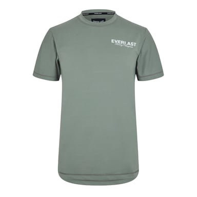 Everlast Mens Logo Crew Neck Workout T-Shirt (Khaki)