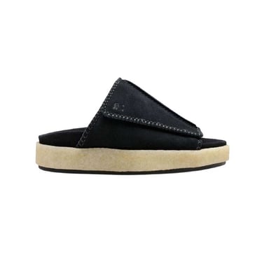Clarks Originals Mens Overleigh Suede Sliders (Black)