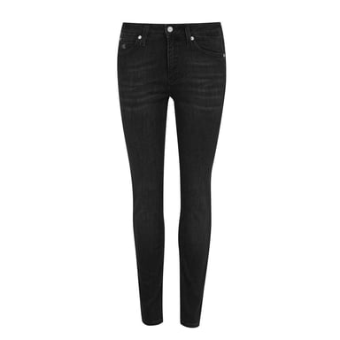 Calvin Klein Womens/Ladies 011 Mid Rise Skinny Jeans (Washed Blue)