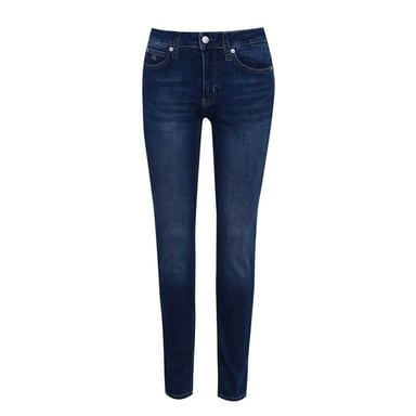 Calvin Klein Womens/Ladies 011 Mid Rise Skinny Jeans (Mid Blue)