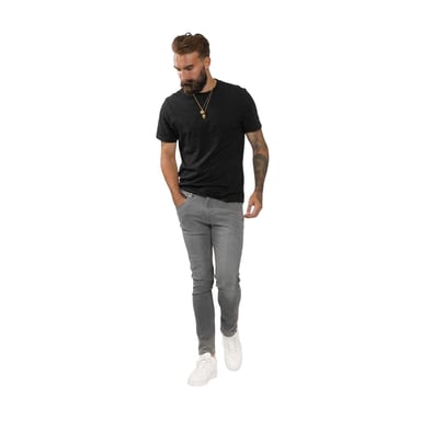Firetrap Mens Denim Skinny Jeans (Charcoal)
