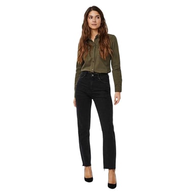 Vero Moda Womens/Ladies Denim High Rise Mom Jeans (Black Denim)