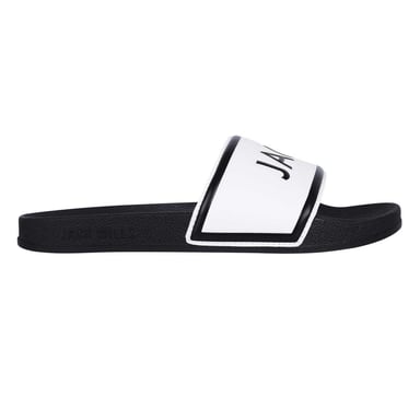 Jack Wills Mens Logo Sliders (White/Black)