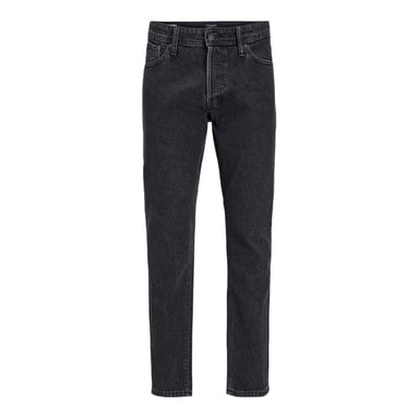 Jack And Jones Mens Mid Rise Wide Leg Jeans (Black Denim)