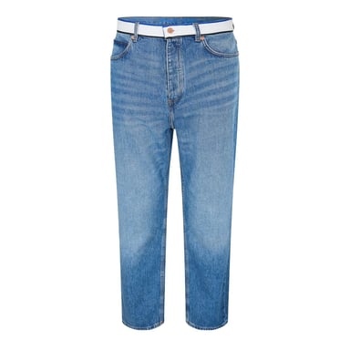 Hugo Mens Nate Denim Wide Leg Jeans (Medium Blue)