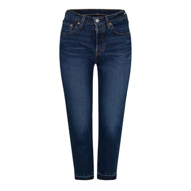 Levis Womens/Ladies 501 Straight Leg Ankle Grazer Jeans (From A Dream)