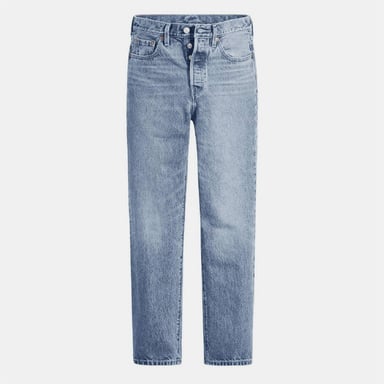 Levis Womens/Ladies 501 Straight Leg Ankle Grazer Jeans (Oxnard Athens)