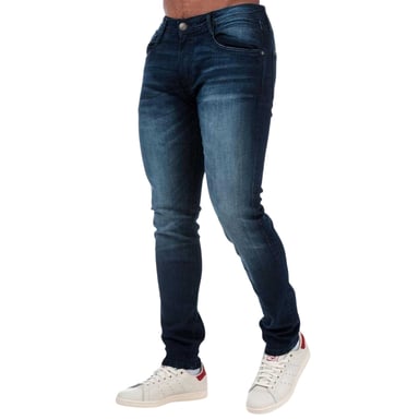 Duck and Cover Mens Maylead Slim Jeans (Dark Blue)