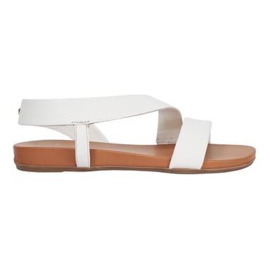 Dune London Womens/Ladies Lucina Leather Flat Sandals (White)