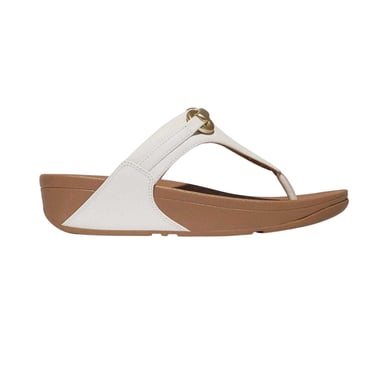 Fit Flop Womens/Ladies Leather Snaffle Standard Sandals (White)