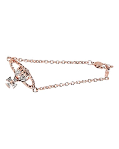Vivienne Westwood Mayfair Bas Relief Bracelet in Rose Gold Metal