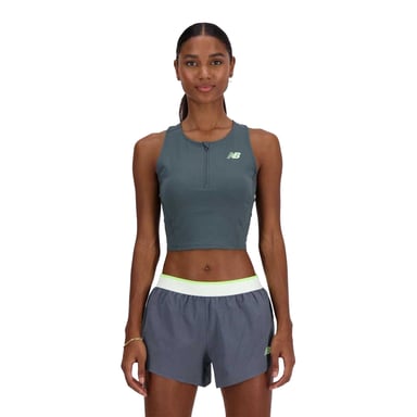 New Balance Womens/Ladies Fitted Racing Tank Top (Grey)