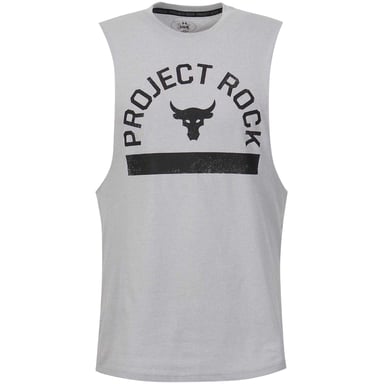 Under Armour Mens Project Rock Graphic Tank Top (Grey)