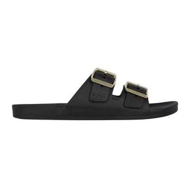 Biba Womens/Ladies Double Buckle Flat Sliders (Black)