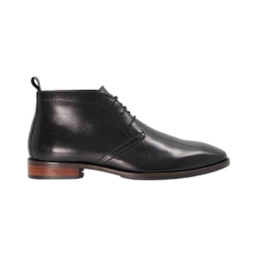 Dune London Mens Mervin Leather Low Heel Chukka Boots (Black)