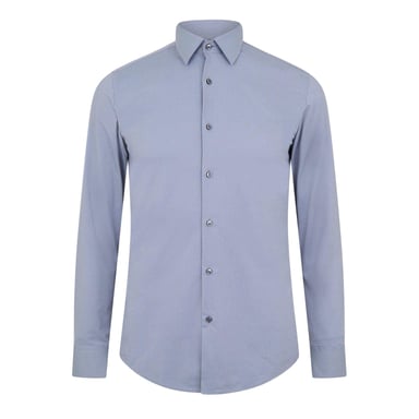 Boss Mens P-Hank S Cotton Kent Collar Shirt (Dark Blue)