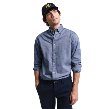 Gant Mens Classic Oxford Button-Down Shirt (Blue)