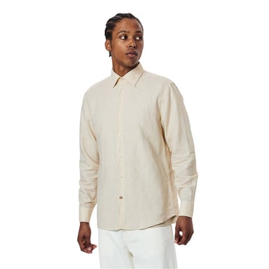 Boss Mens Geometric Pattern Regular Shirt (White)