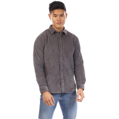Peter Werth Mens Elmore Corduroy Shirt (Grey)