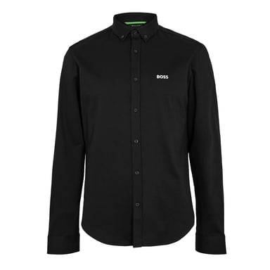 Boss Mens Motion Logo Cotton Shirt (Black)