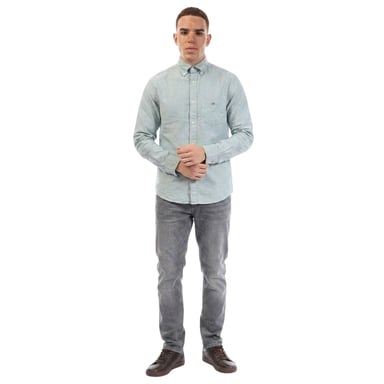 Gant Mens Oxford Cotton Button-Down Shirt (Green)