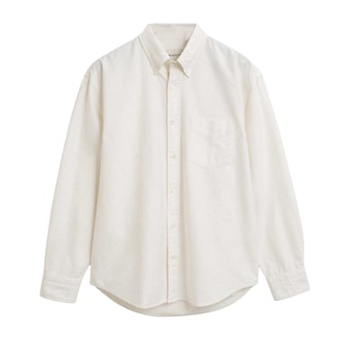 Gant Mens Heritage Oxford Cotton Button-Down Shirt (Cream)