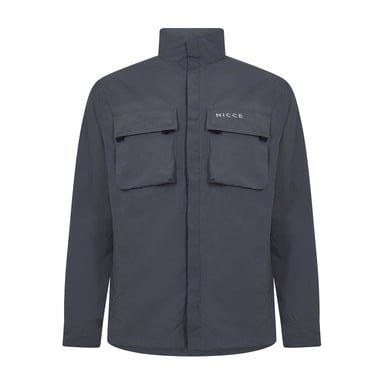Nicce Mens Statlo Nylon Overshirt (Coal)