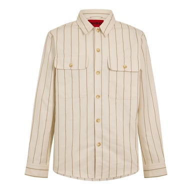 Hugo Boss Mens Ernius Chest Pocket Shirt (Natural)