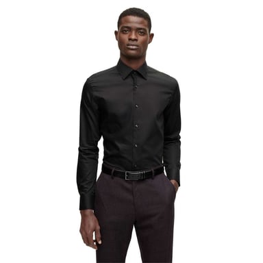 Boss Mens Long-Sleeved Shirt (Black)