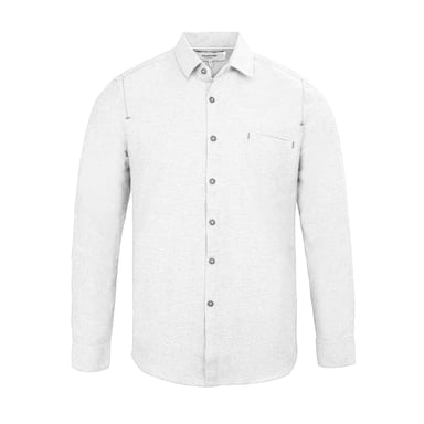 Firetrap Mens Plain Cotton Blend Shirt (White)
