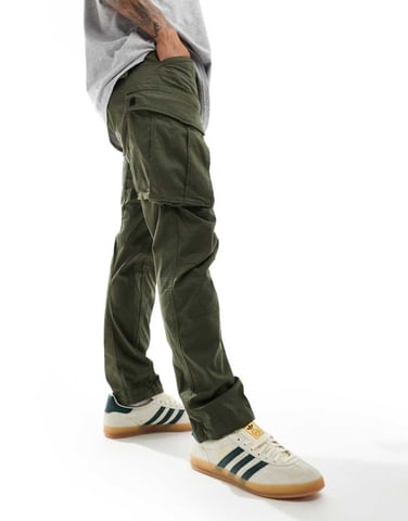 G-star Rovic 3D regular tapered cargobyxor i khaki grönt