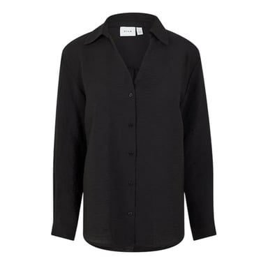 Vila Womens/Ladies Regular Long-Sleeved Shirt (Black Beauty)