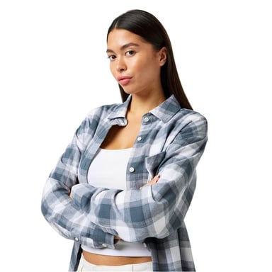 Jack Wills Womens/Ladies Flannel Shirt (Storm)